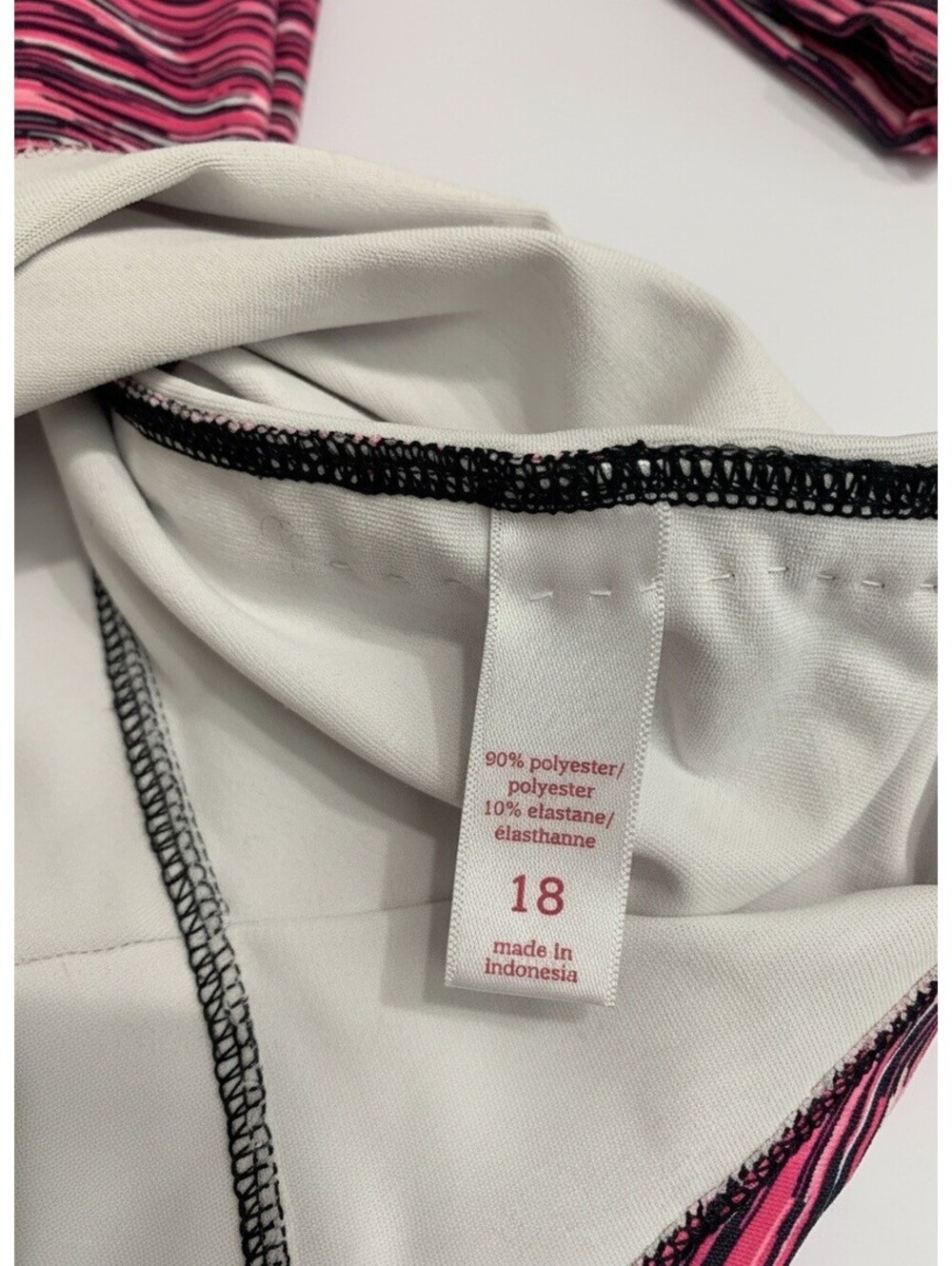 Justice Girls Activewear Quarter Zip Pullover Pink and Black Size 18 Altered - Picture 10 of 10